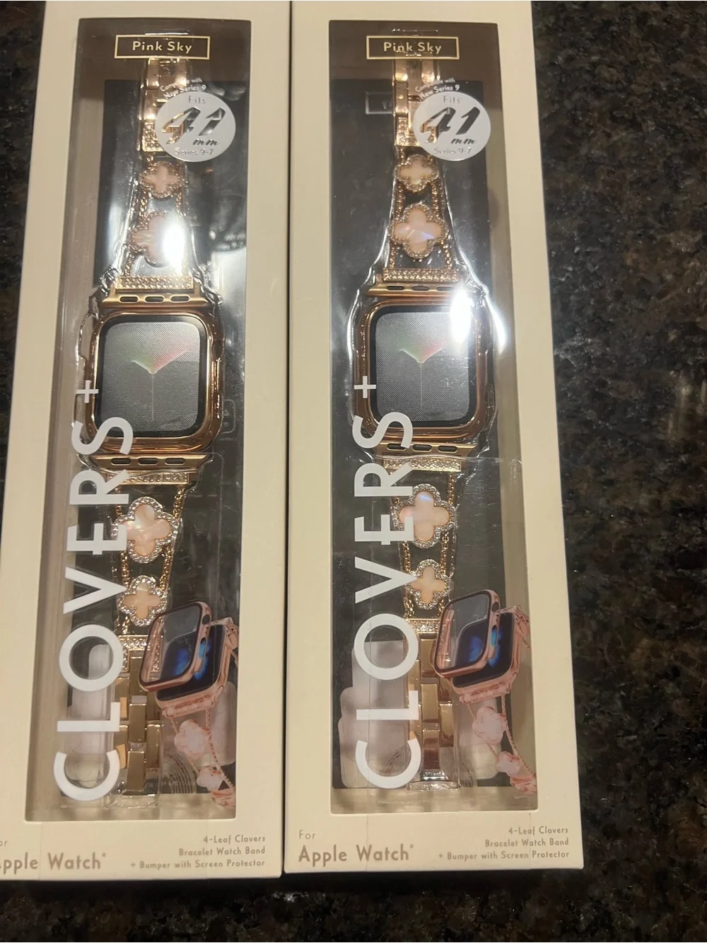 Gold Clover Bracelet Band for Apple Watch (41mm)